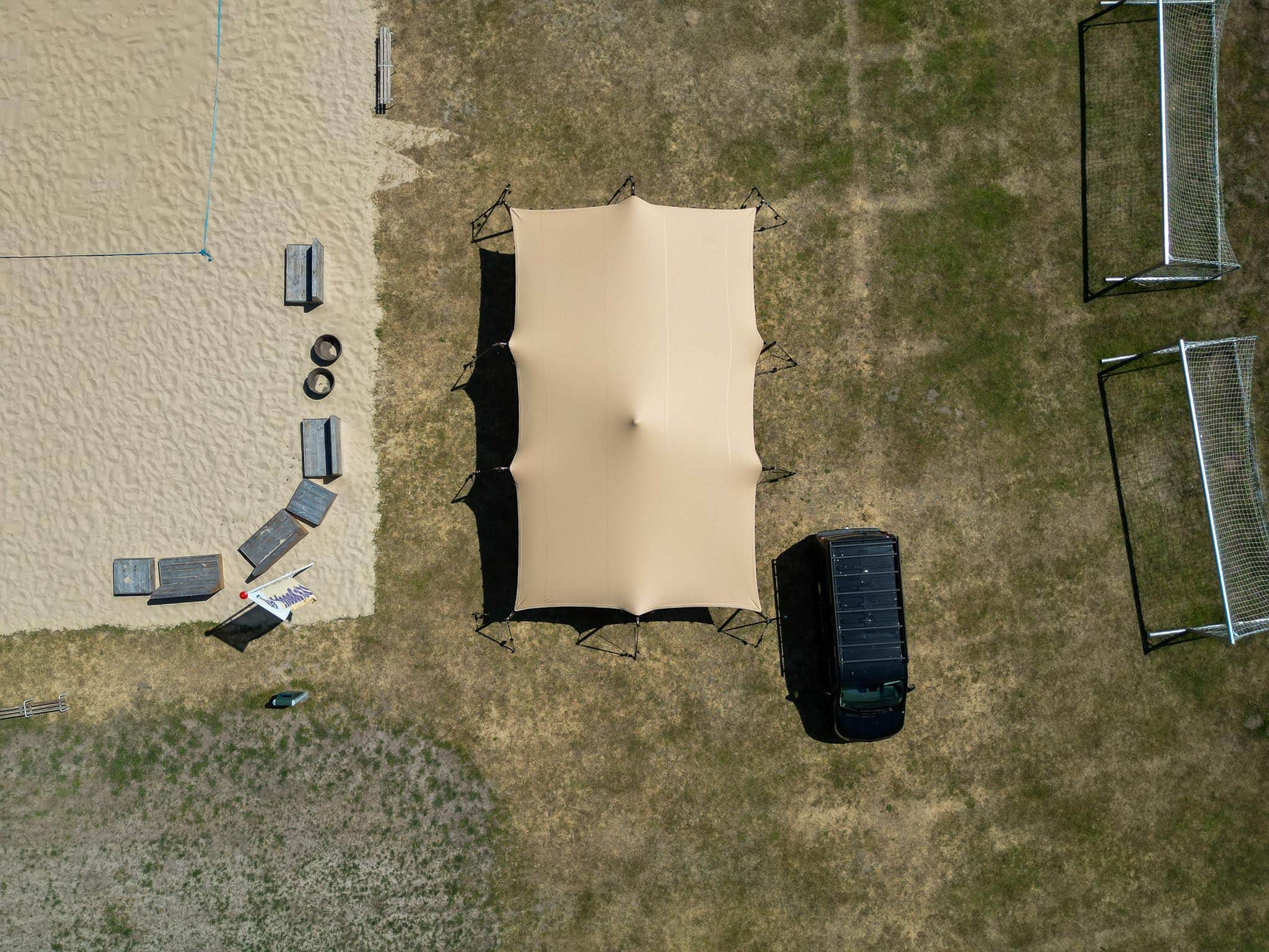 Stretchtent 6 x 10 meter